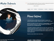 Tablet Screenshot of dubravinpiano.com